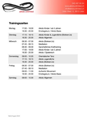 Trainingszeiten24.08